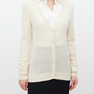 Biline for Canada Cream 100% Cashmere Caradigan - Size Small